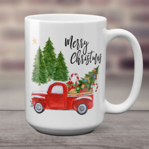 Christmas Tree Coffee Mug Car And Gift Christmas Coffee Mug Mug 15oz White One Size