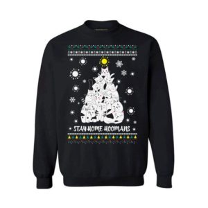 Christmas Tree Kitty For Cats Lover Stay Home Hoomans Sweatshirt Sweatshirt Black S