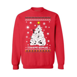 Christmas Tree Kitty For Cats Lover Stay Home Hoomans Sweatshirt Sweatshirt Red S