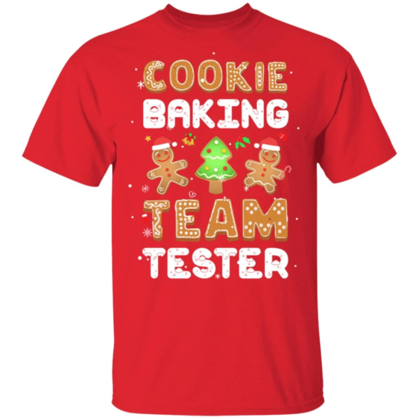 Cookie Baking Team Tester Gingerbread Team Baking Lover Christmas T-Shirt Sweatshirt Unisex T-Shirt Red S
