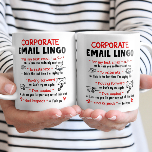 Corporate Email Lingo Coffee Mug product photo 1