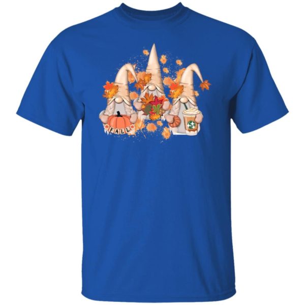 Cute Fall Gnomes Hey Pumpkins And Leaves Christmas Sweatshirt G500 5.3 oz. T-Shirt Royal S