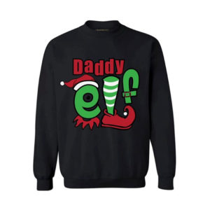 Daddy Christmas sweater Ugly Elf sweater Sweatshirt Black S