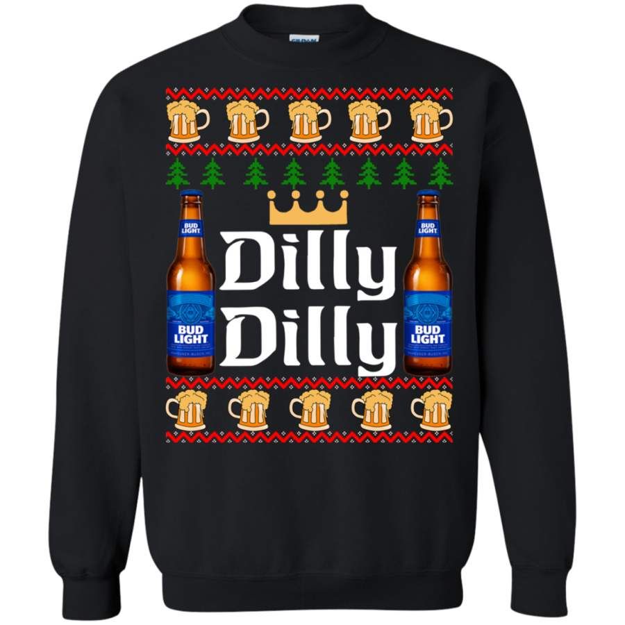 Dilly Dilly Beer lover Christmas Sweatshirt Style: Sweatshirt, Color: Black