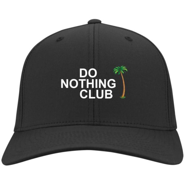 Do Nothing Club Coconut tree cap CP80 Twill Cap Black One Size
