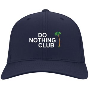 Do Nothing Club Coconut tree cap CP80 Twill Cap Navy One Size