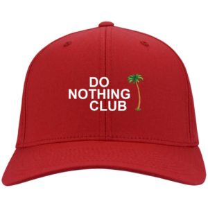 Do Nothing Club Coconut tree cap CP80 Twill Cap Red One Size
