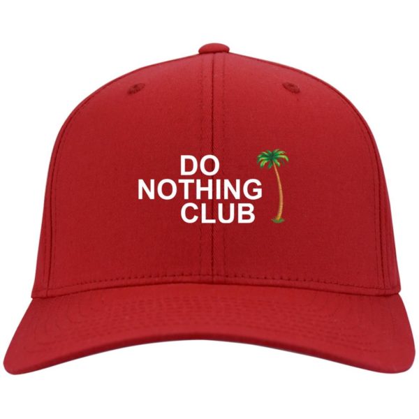 Do Nothing Club Coconut tree cap CP80 Twill Cap Red One Size