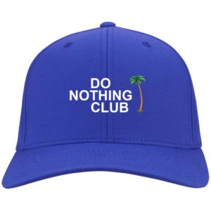 Do Nothing Club Coconut tree cap CP80 Twill Cap Royal One Size