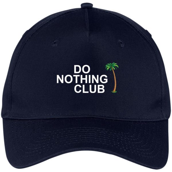 Do Nothing Club Coconut tree cap CP86 Five Panel Twill Cap Navy One Size