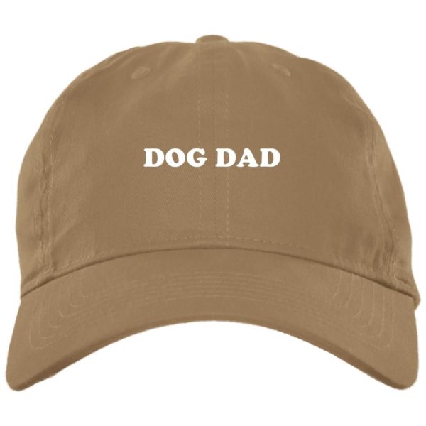 Dog Dat Embroidered Hat BX001 Brushed Twill Unstructured Dad Cap Khaki One Size