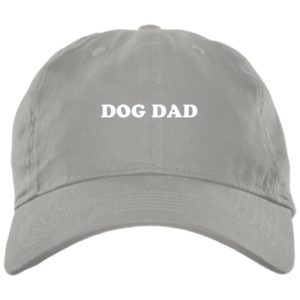 Dog Dat Embroidered Hat BX001 Brushed Twill Unstructured Dad Cap Light Grey One Size