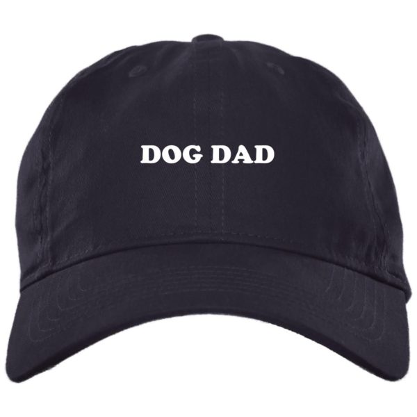 Dog Dat Embroidered Hat BX001 Brushed Twill Unstructured Dad Cap Navy One Size