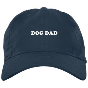 Dog Dat Embroidered Hat BX880 Twill Unstructured Dad Cap Navy One Size