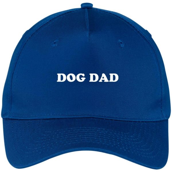 Dog Dat Embroidered Hat CP86 Five Panel Twill Cap Royal One Size