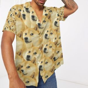 Doge Meme Hawaiian Shirt | 3D All Over Print Hawaiian Shirt product photo 2