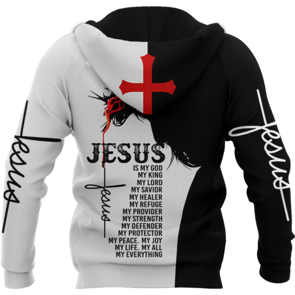 Easter Jesus, Jesus Is My God My King My Lord 3D All Over Print Shirt 3D Hoodie Black S