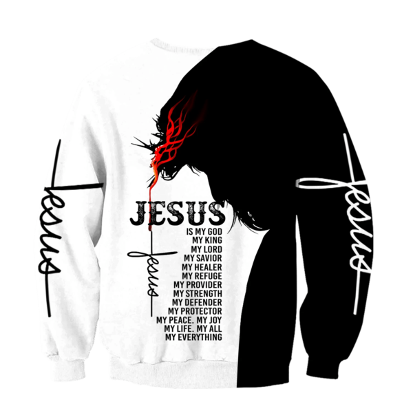 Easter Jesus, Jesus Is My God My King My Lord 3D All Over Print Shirt 3D Sweatshirt Black S