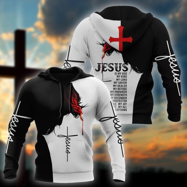 Easter Jesus, Jesus Is My God My King My Lord 3D All Over Print Shirt product photo 4