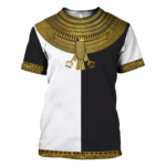 Egyptian Horus 3D Printed 3D T-Shirt Black S