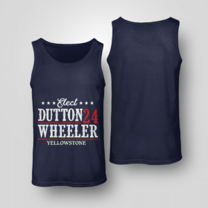 Elect Dutton Wheeler 24 Yellowstone Shirt Unisex Tank Navy S