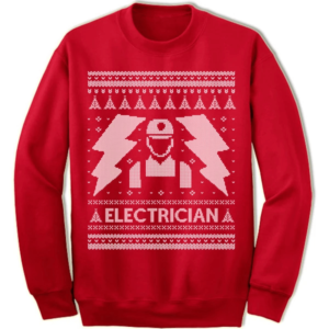 Electrician Christmas Gift Christmas For Electrician Sweatshirt Sweatshirt Red S