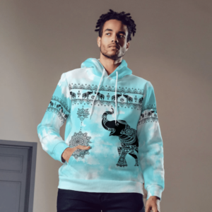 Elephant 3D All Over Print Hoodie product photo 2