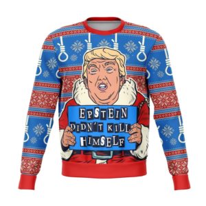Epstein Didn’t Kill Himself Donald Trump Sweater AOP Sweater Blue S
