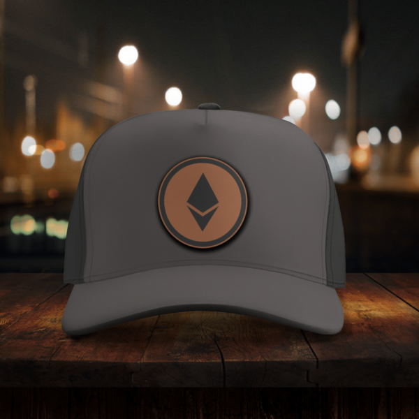 Ethereum Leather Baseball Cap Hats product photo 4