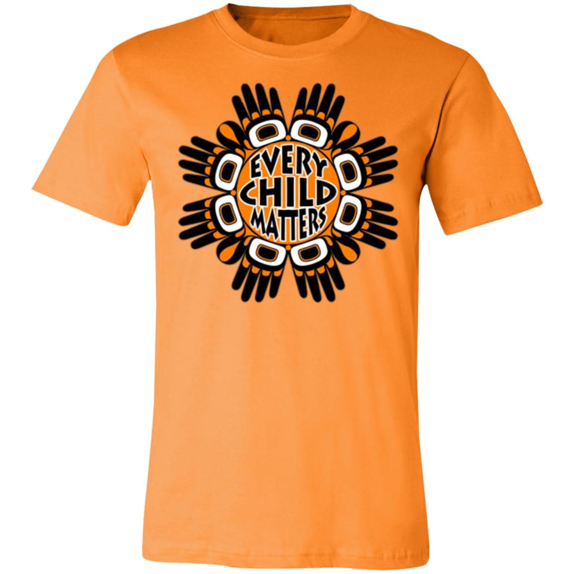 Every Child Matters Orange Shirt Day Style: 3001C Unisex Jersey Short-Sleeve T-Shirt, Color: Orange