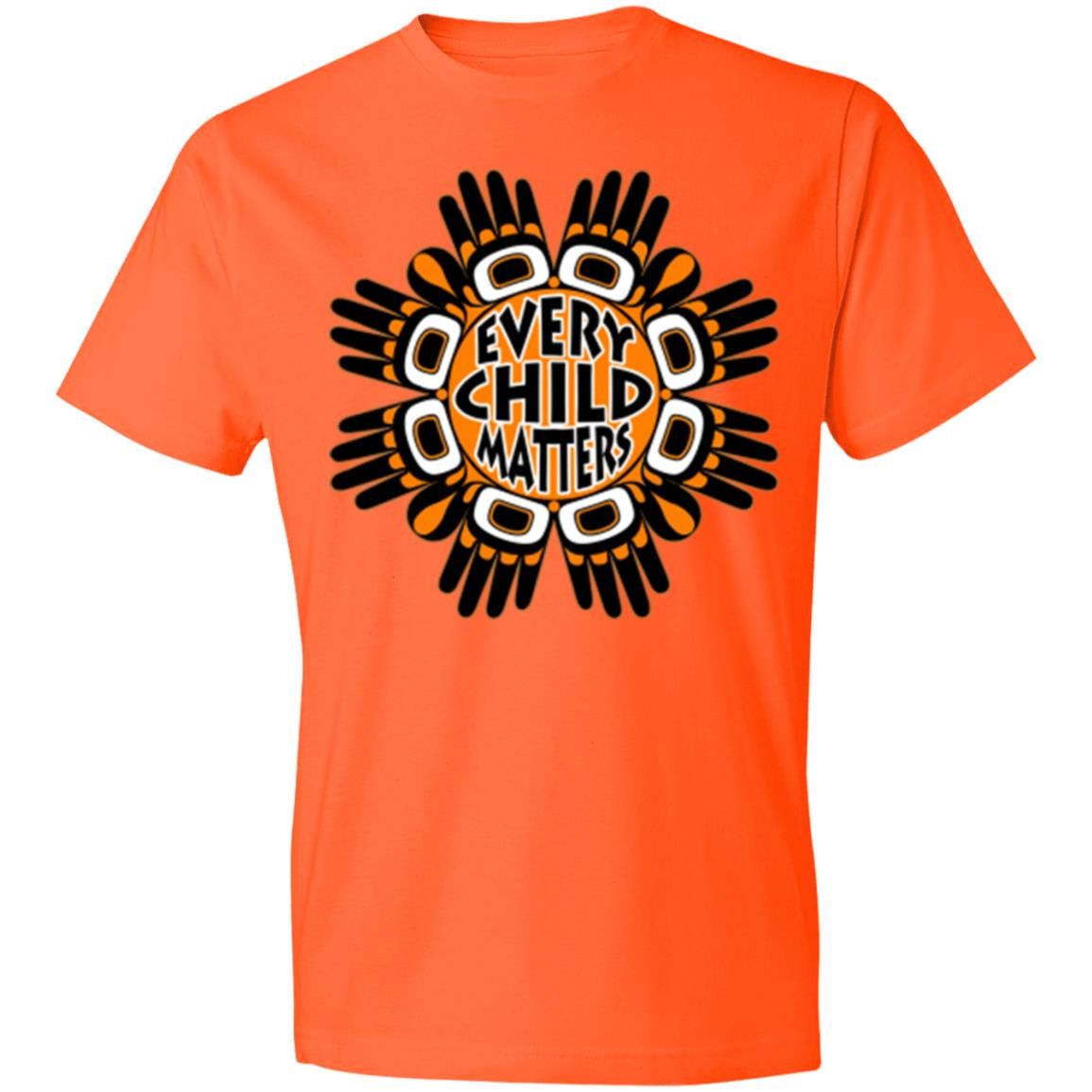 Every Child Matters Orange Shirt Day Style: 980 Lightweight T-Shirt 4.5 oz, Color: Orange
