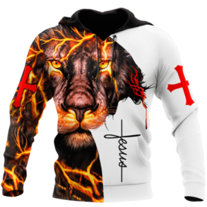 Fear Not For Jesus The Lion Of Judah Has Triumphed All Over Print 3D T-Shirt, Hoodie 3D Hoodie White S
