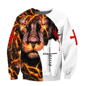 Fear Not For Jesus The Lion Of Judah Has Triumphed All Over Print 3D T-Shirt, Hoodie 3D Sweatshirt White S