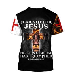 Fear Not For Jesus The Lion Of Judah Has Triumphed All Over Print 3D T-Shirt, Hoodie product photo 7