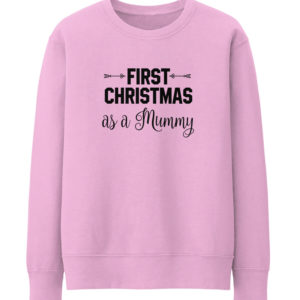 First Christmas as a Mummy Sweatshirt Sweatshirt Light Pink S