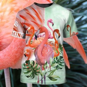 Flamingo Christmas Gift All Over Print 3D Shirt 3D T-Shirt Pink S