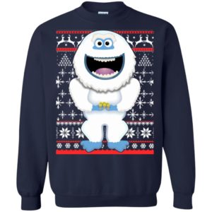 Funny Abominable Snowman Christmas Sweatshirt Sweatshirt Navy S