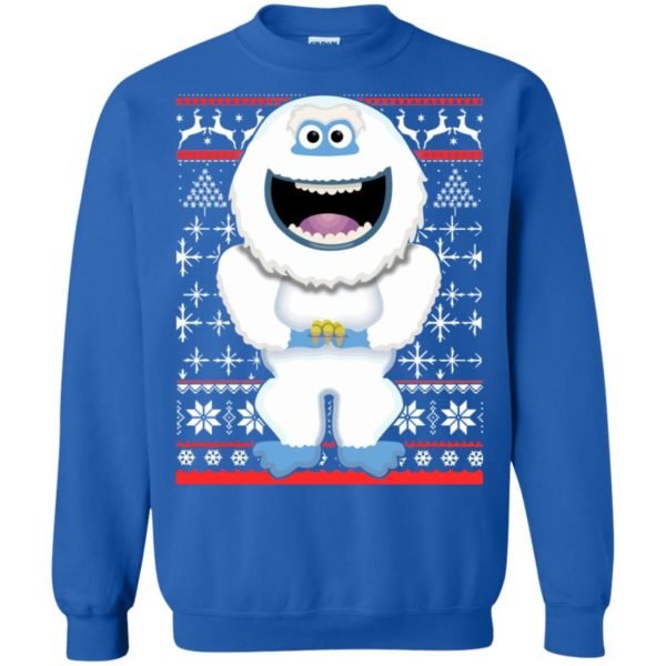 Funny Abominable Snowman Christmas Sweatshirt Sweatshirt Royal S