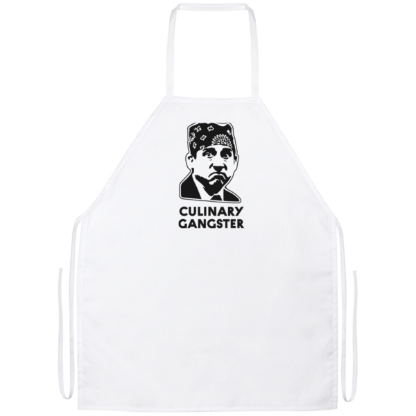Funny Apron Prison Mike Office Culinary Gangster Apron White One Size