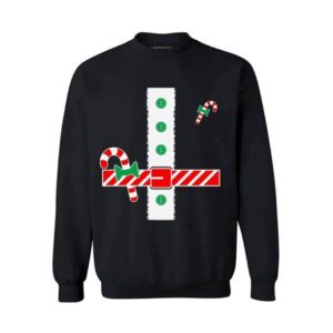 Funny Christmas Tuxedo Sweatshirt Sweatshirt Black S