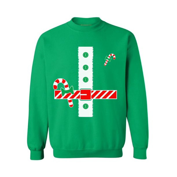 Funny Christmas Tuxedo Sweatshirt Style: Sweatshirt, Color: Green