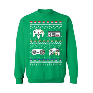 Gamer Funny Game Lover Christmas Sweatshirt Sweatshirt Green S