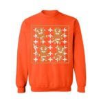 Gingerbread Ninja Gingerbread Gifts for Christmas Party Sweatshirt Sweatshirt Orange S