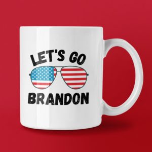 Glasses Let’s Go Brandon Coffee Mug Mug 11oz White One Size
