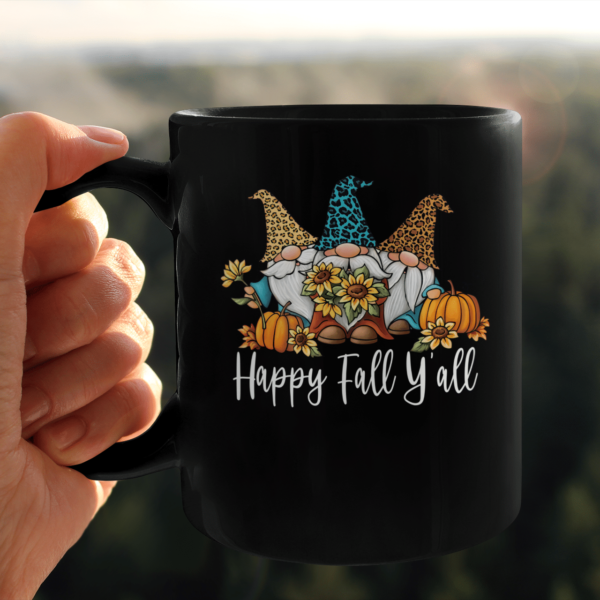 Gnome Sunflower Happy Fall Y'all Coffee Mug product photo 4