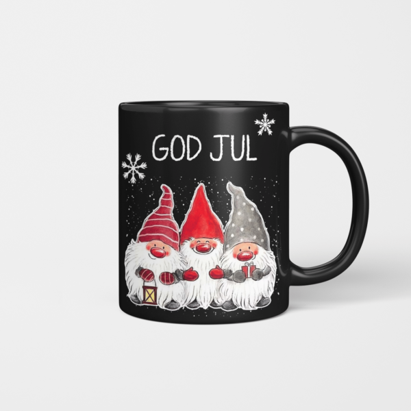 God Jul Merry Christmas Gnome Coffee Mug product photo 1