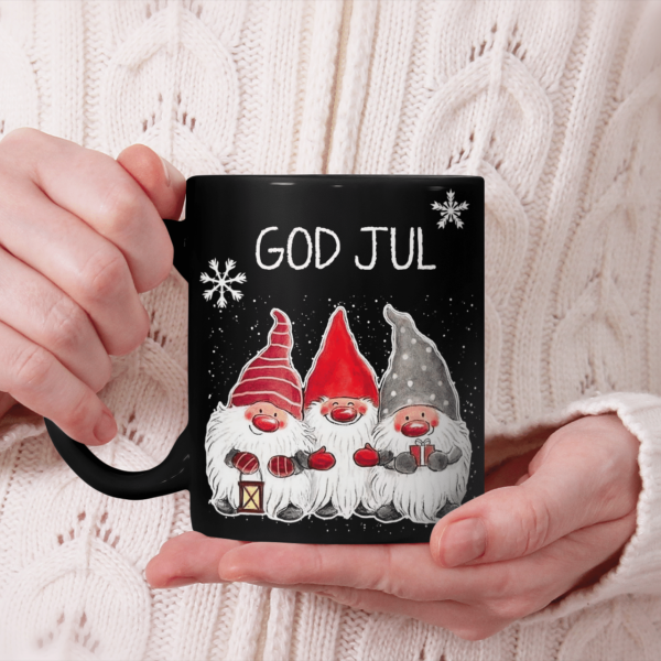 God Jul Merry Christmas Gnome Coffee Mug product photo 2