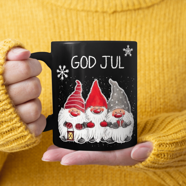 God Jul Merry Christmas Gnome Coffee Mug product photo 3