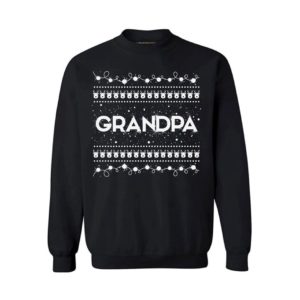 Grandpa Christmas Sweatshirt Sweatshirt Black S