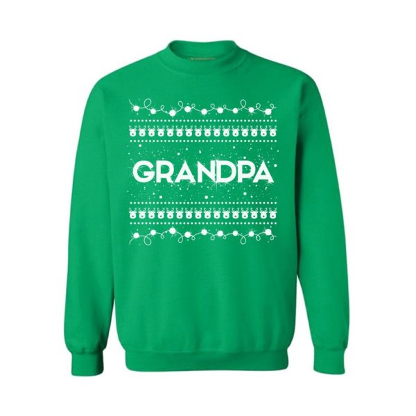 Grandpa Christmas Sweatshirt Sweatshirt Green S